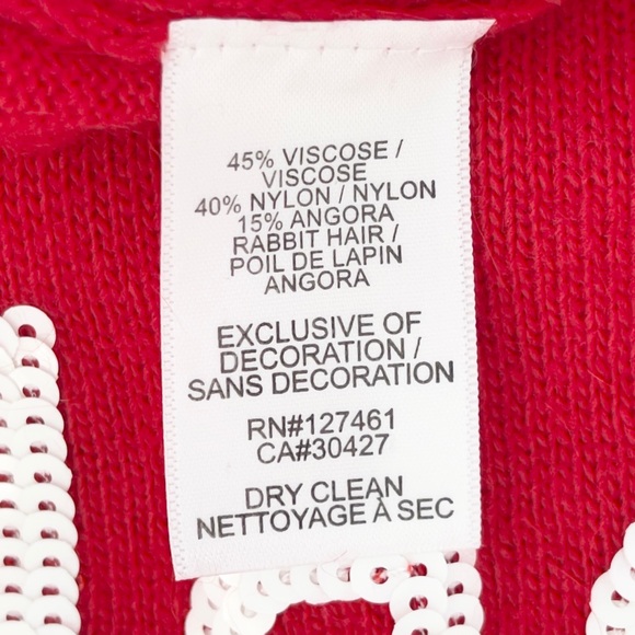 Wildfox Angora Rabbit Hair Sequin Knit Sweater White Label SHOPPING IS MY CARDIO - Picture 14 of 14